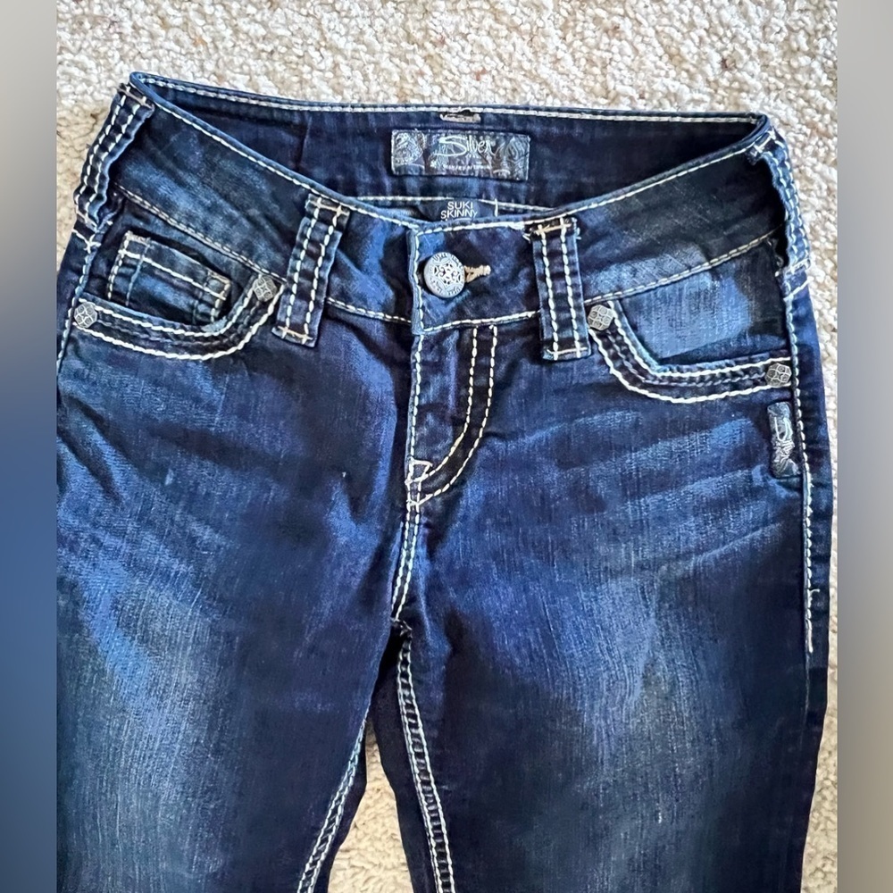 Women’s silver jeans SUKI skinny 24/31 - Picture 4 of 7